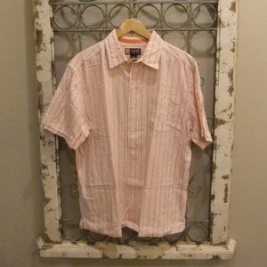 CHAPS S/S SPREAD COLLAR SHIRT-LARGE